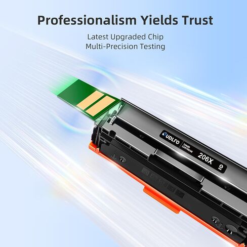 206X Toner Cartridges 4 Pack High Yield - Replacement for HP 206X HP 206A Toner Cartridges 4 Pack Compatible with HP Color Laserjet Pro MFP M283fdw M283cdw M255dw M283 M255 Series, W2110X, 4 Pack in Saudi Arabia