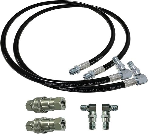 Hydraulic Power Angle Hose & Fittings Replacement Kit for E47 Meyer Snow Plow Snowplow Blade Replaces OEM Part Numbers: 21855 25232 21856, 1304030, SNP6156 in Saudi Arabia