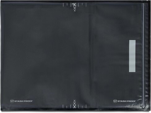 أكياس إغلاق مفرغة بسحاب مقاس 38.1 سم × 50.8 سم (50 قطعة) 5.5 مل (أسود وشفاف) - حافظة طعام من الدرجة التجارية خالية من مادة BPA للتخزين، وفيديو Sous Vide، وحقيبة إغلاق لإعداد الوجبات in Kuwait