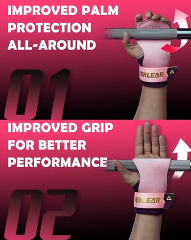 قفازات رفع الأثقال للنساء والرجال من مانويكلير، أشرطة رفع لرفع الأثقال مع حلقة معصم مبطنة، أشرطة معصم جلدية لرفع الأثقال، رفع الأثقال in Kuwait