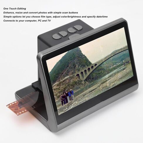 7 Max HD Digital Film Scanner, 48Mp Slide Converters to Digital Images, Screen Converts 135 Film 126Kpk 110 Film Slide Convert High Resolution 48Mp JPEG Photo (US Plug) in Saudi Arabia