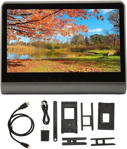 7 Max HD Digital Film Scanner, 48Mp Slide Converters to Digital Images, Screen Converts 135 Film 126Kpk 110 Film Slide Convert High Resolution 48Mp JPEG Photo (US Plug) in Saudi Arabia