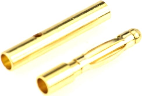 منتجات Apex RC 2.0 مم ذكر/أنثى مطلية بالذهب موصلات رصاصة - 10 زوج #1100 in Saudi Arabia