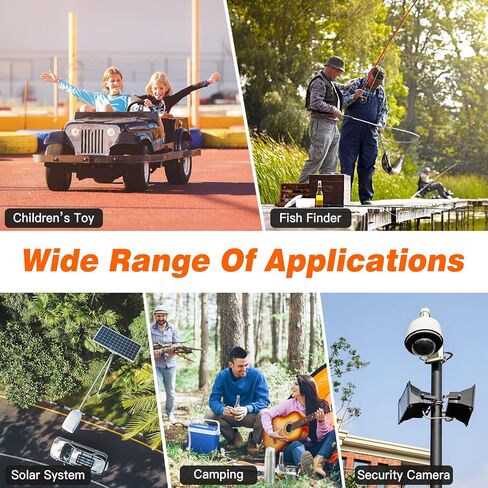 12V 7Ah LiFePO4 Lithium Battery, Built-in 7A BMS, 5000+ Deep Cycle Rechargeable Battery Perfer for Fish Finder, UPS, Kid Car, Ride on Toys and Alarm System, etc. in Saudi Arabia