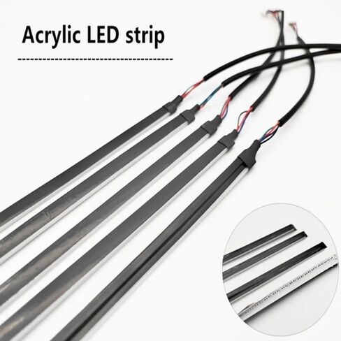 شريط إضاءة LED داخلي للسيارة من الأكريليك والتحكم في المنطقة المزدوجة، RGB 18 في 1 مع 162 بوصة 593 LED مجموعات الإضاءة المحيطة بالألياف البصرية، 16 مليون لون وظيفة الصوت النشطة أضواء نيون السيارة in Kuwait