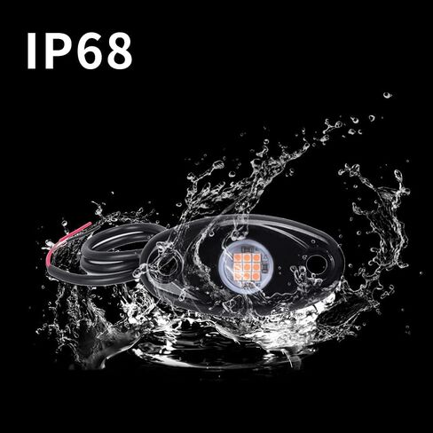 4 القرون الأرجواني LED أضواء الصخور طقم إضاءة تحت الماء IP68 لسيارة شاحنة ATV SUV الطرق الوعرة قارب Underbody توهج درب تلاعب مصباح in Kuwait