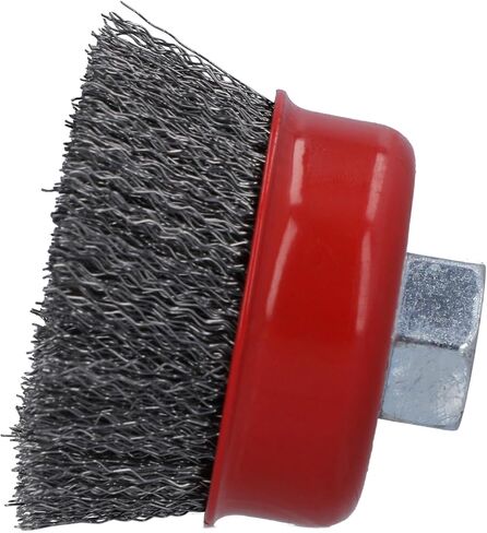 Norton Wire Brush, Clipper 3" Wire Cup Brush for Angle Grinder, Carbon Steel Metal Brush for Cleaning, Crimped Wire Metal Brush, Pack of 1 in Saudi Arabia