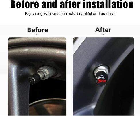 for Chrysler 300/C/ 300S Black Metal Tire Valve Stem Cap Covers Air Valve Cap Set Dust Proof Leak-Proof Air Cover Logo Styling Car Accessories(Pack of 5) in Saudi Arabia