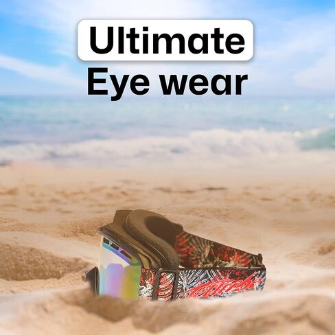 نظارات خوذة Jettribe للرياضات المائية - مجموعة عميقة بإطار عائم ضيق - نظارات مثالية لركوب الطائرات الورقية وركوب الأمواج والتجديف ومغامرات السباق PWC - بما في ذلك عدسة وحقيبة ريفو - أسود غير لامع in Kuwait