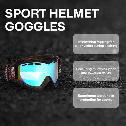 نظارات خوذة Jettribe للرياضات المائية - مجموعة عميقة بإطار عائم ضيق - نظارات مثالية لركوب الطائرات الورقية وركوب الأمواج والتجديف ومغامرات السباق PWC - بما في ذلك عدسة وحقيبة ريفو - أسود غير لامع in Kuwait