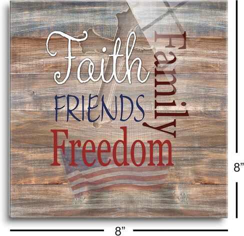 Faith Stronger Than Feelings Yellow Flower Fade 8 x 8 Glass Wall Hanging Sign in Saudi Arabia