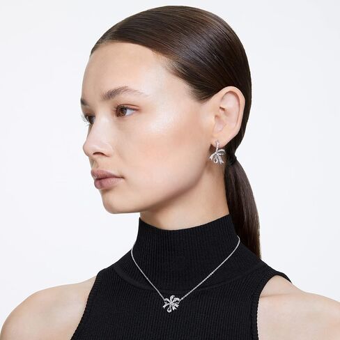 Swarovski Volta Necklace and Earrings Jewelry Set with Crystal Bow Motif in Saudi Arabia