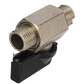 2Pcs Mini Brass Ball Valve 1/4" 3/8" 1/2" Male Thread Air Compressor Valve Garden Water Connectors Irrigation Shut Off Valve(1/2"-Silver-02) in Kuwait