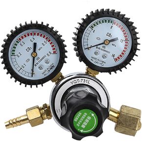 Zinc Alloy CO2 Meter Reductor Carbon Dioxide Regulator Mini Pressure Reducer Mig Flow Control Valve Used for Welding Or MAG in Kuwait