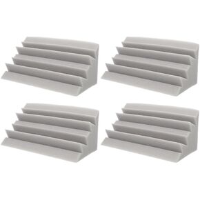 Toddmomy 4Pcs Bass Traps, Acoustic Foam Corner Panels, 9.4" x 4.7" x 4.7" Sound Proof Acoustic Treatment Panel, Low Frequency Sound Absorber for Studio, Home, Theater in Kuwait