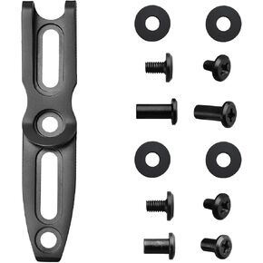 مشبك جيب TONIFE لملحق سكين Kydex Sheath الخارجي مع مسافات متعددة الفتحات وخيارات السُمك (تيتانيوم أسود) in Kuwait