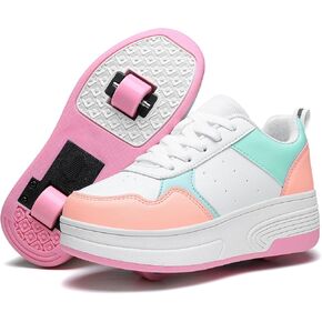 HSQ Fashion حذاء رياضة أحذية التزلج الدوارة للبنين بنات أطفال انفصال بعجلات 2 في 1 أحذية التزلج مع عجلات in Kuwait