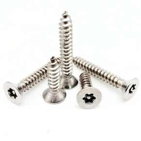 M2 M2.3 M2.6 4/5/6/8/10-20mm 304 A2-70 Stainless Steel Six-Lobe Torx Flat Countersunk Head Screw 50Pcs(5mm,50pcs M2.3) in Kuwait