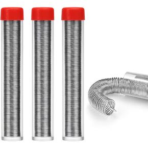 3 قطع سلك لحام 63/37، لحام أساسي من القصدير عالي النقاء لإصلاح مكونات اللحام الكهربائية الإلكترونية، بقايا منخفضة (0.6 مم 27 جم) in Kuwait