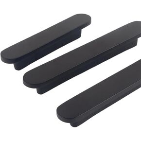 Solid Brass Plain Cabinet Wardrobe Drawer Brushed Handle Furnitur Antique 1Pcs(8825-128-Black) in Saudi Arabia