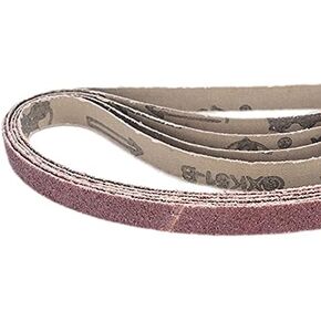 حزام صنفرة، شريط كاشط من ورق الصنفرة 20 قطعة حزام صنفرة 40/60/80/120 أحزمة صنفرة أداة حزام كاشطة للأثاث الخشبي وتلميع المعادن 13 × 457 مم in Kuwait