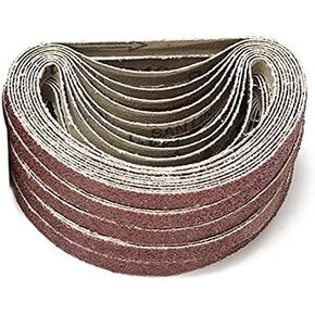 حزام ساندر، شريط كاشطة من ورق الصنفرة 10 قطع 13 * 457 مم أحزمة صنفرة 40-1000 حبيبة شريط كاشطة من ورق الصنفرة لحزام الصنفرة أداة كاشطة لتلميع المعادن الناعمة الخشبية (800) in Kuwait