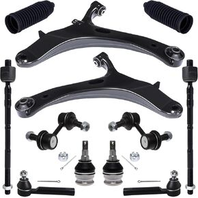 Tucarest 12pc Stempension Kit Fit for 2012-2016 Su-Baru Impreza 2.0L ، 2 Arm Lower Control Arm + 2 Ball Consig + 4 rod inner inner rod + 2 sway bar [# 524-789 524-790 K750049 EV801185 ES3712 K9513] in Kuwait