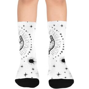 جوارب يد سوداء للمشي لمسافات طويلة من Celestial Mystic Hand - جوارب شتوية حرارية سميكة دافئة للأولاد والبنات للمدرسة، والارتداء اليومي والأنشطة الخارجية in Kuwait