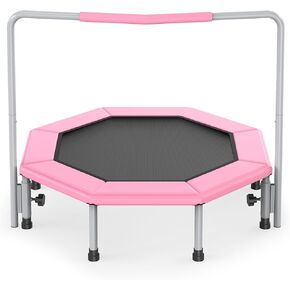 36 Inch Kids Trampoline for Toddlers Ages 1-3,Mini Indoor/Outdoor Trampoline with Gap-Free Spring Design - Safe Bounce Jumping Toy in Saudi Arabia