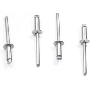 5/32" x 1/2" Stainless Steel Blind Rivets, 4x12 mm Pop Rivets, Pack of 50 in Kuwait