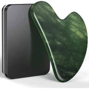 Gua Sha Facial Tools, Natural Jade Stone Guasha Tool for Face Acupuncture Therapy Trigger Point Treatment, Gua Sha Scraping Massage Tool in Kuwait