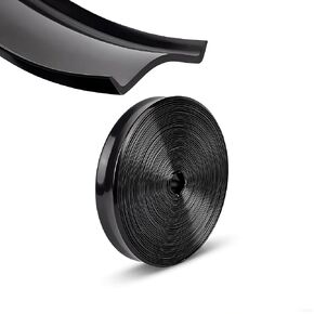 1" RV Trim Molding Insert, 100 FT RV Weather Stripping Exterior, Heavy Duty RV Weather Stripping Exterior Replacement, Rubber Vinyl RVs Trim, Roof Trim(Black) in Saudi Arabia