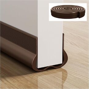 Weather Stripping Door Seal Strip 36 Inch Brown (2 Pack) - Bottom Seal for Door Frame, Garage & Exterior Door Sound Proofing in Saudi Arabia