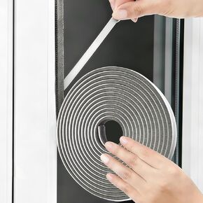 Weather Stripping Door Seal - Self-Adhesive Draft Blocker, Soundproof Insulation Tape for Door Window Frame - 0.2"x0.35"x19.6ft for Winter, Front Sliding Door Gap in Kuwait