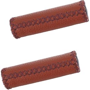 مقابض مقود الدراجة الجلدية، مقبض مريح مريح للدراجات الجبلية MTB MBX سكوتر كهربائي، يناسب معظم مقود الدراجة مقاس 22.2 مم (7/8 بوصة) in Kuwait