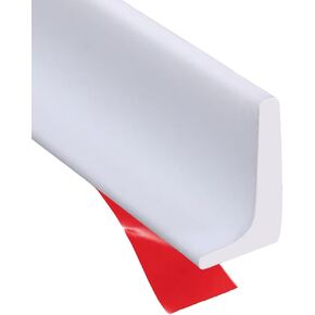Shower Threshold Water Dam Barrier, Self Adhesive Silicone Waterproof Barrier Bathroom and Kitchen Shower Water Guard for Dry and Wet Separation Caulk Seal Strip Edge Trim (39Inch, Balck) in Saudi Arabia