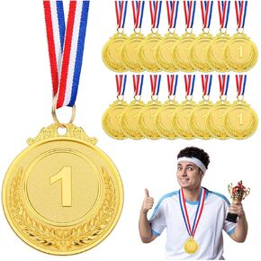 1st Place Medals, Gold Medals for Award, Winner Medal, Metal Award Medal with Smooth Ribbon, Perfect for Competitions, Party Decorations, Sports Events and Celebration Souvenir in Kuwait