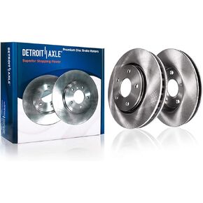 Detroit Axle - Rear Brake Rotors for 94-04 Ford Mustang 1994 1995 1996 1997 1998 1999 2000 2001 2002 2003 2004 Drilled and Slotted Disc Brake Rotors Replacement Brakes in Kuwait