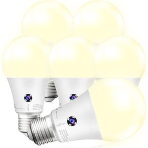 Sengled Dusk to Dawn Light Bulbs Outdoor, A19 LED Sensor Bulbs 4 Pack, 3000K Soft White 1200 Lumens, 75W Equivalent 10.5W, E26 Base Automatic On/Off Photocell Light Bulbs for Porch and Garage in Kuwait