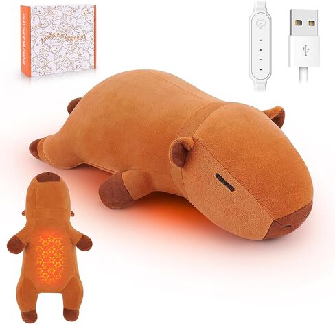 14'' Capybara Electric Heating Pad for Period Cramps,Capybara with a Hot Soft Belly USB Powered, Menstrual Heating Pad Neck Shoulder Pain Relief, Birthday Gift for Daughter Wife Period Heating Pad in Saudi Arabia