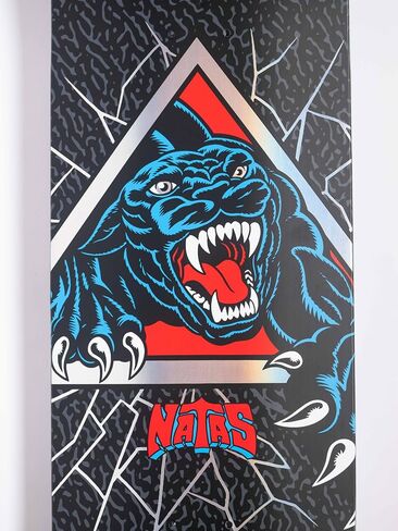 Santa Cruz Skateboard Deck Natas Shattered Panther VX Tri-X 9.0" x 32.15" with Grip in Saudi Arabia