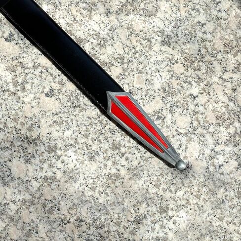 Sauvagine-33.3 بوصة سيف تمبلر أسود - نسخة طبق الأصل من العصور الوسطى الصليبية، مناسبة للعب الأدوار والجمع والعرض in Kuwait