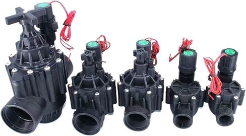 1 قطعة 3/4 "1" صمام الملف اللولبي مغلق عادة المياه 220 فولت 12 فولت 24 فولت صمام النايلون (1 "، 24VDC) in Kuwait