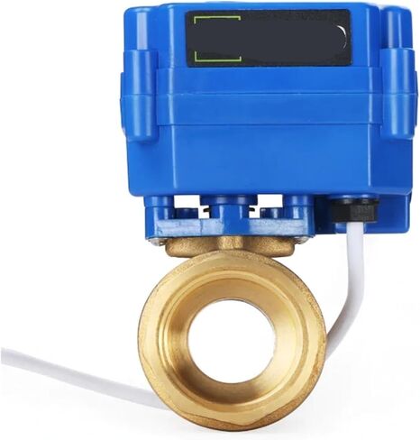 1PCS Solid Ball Valve - 3/4" Brass Ball Valve 9-24 V AC/DC, Normally Open(G_Other_CR04) in Kuwait
