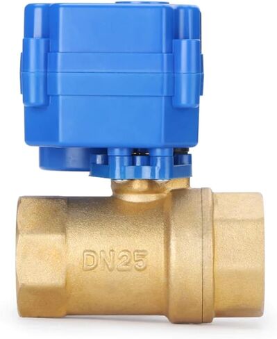 1PCS Solid Ball Valve - 3/4" Brass Ball Valve 9-24 V AC/DC, Normally Open(G_Other_CR04) in Kuwait