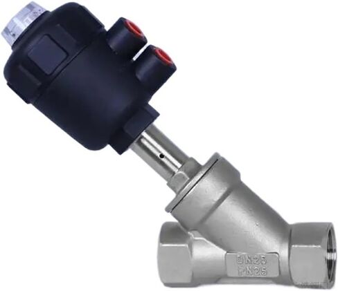 1PCS Pneumatic Distributor 2/2 Way Piston Driven Valve-Angle seat Valve, steam Angle seat Valve Pneumatic Valve(1-1/2",Welding) in Kuwait