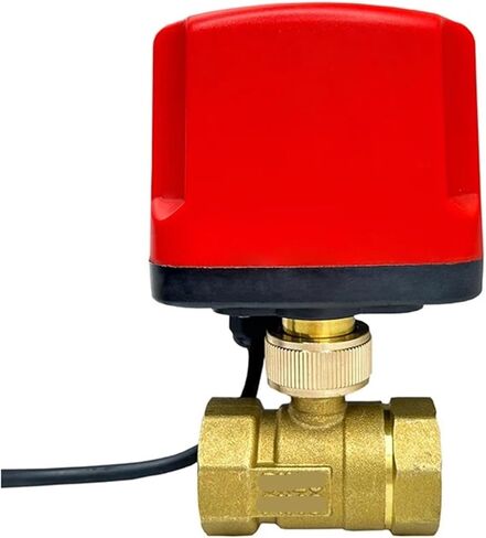 1PCS 1/2" 3/4" 1" 2" Waterproof Ball Valve 24V Brass Ball Valve Three-Wire or Two-Wire Brass Ball Valve(1/2",24VDC_CR03) in Kuwait