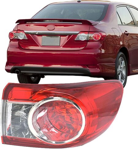 Passenger Side Rear Brake Tail Light Assembly Replacement for Toyota Corolla 2011-2013 Right Tail Lamp 8155002580 TO2805111 in Saudi Arabia