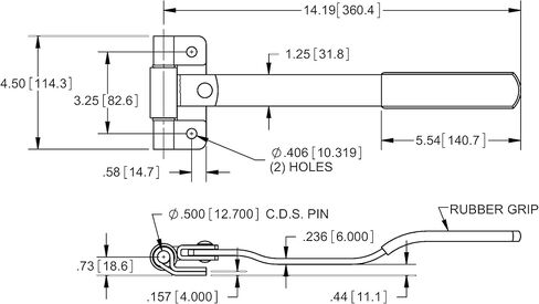 Trailer Cargo Side Door Latch Welded Cam Bar Lock Single Point Tuck Under Hinge-Hasp- Mounting Hardware-Zinc Plated. Applications used on narrow margin door frame with less mount area. in Kuwait