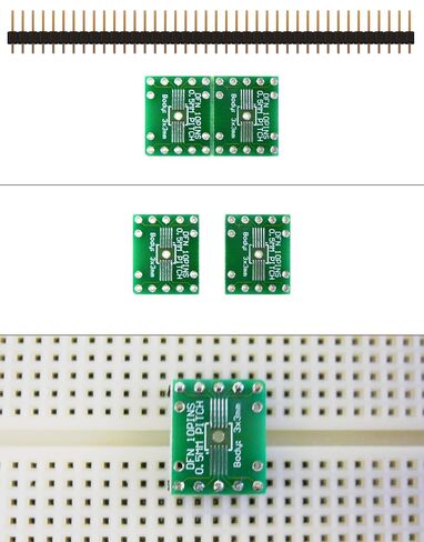 عبوتان من SchmartBoard|ez 0.5 مم، 10 سنون DFN إلى DIP محول بالإضافة إلى لوحة تجارب مجانية in Saudi Arabia